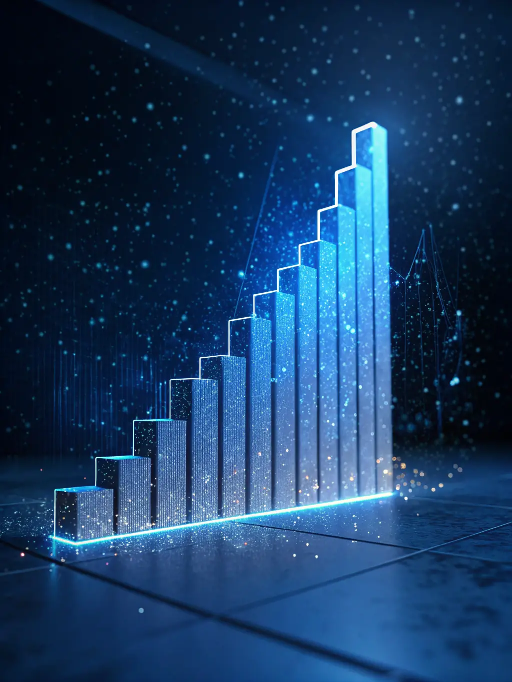 A chart illustrating the growth of an investment portfolio over time, showcasing the benefits of long-term investment strategies.